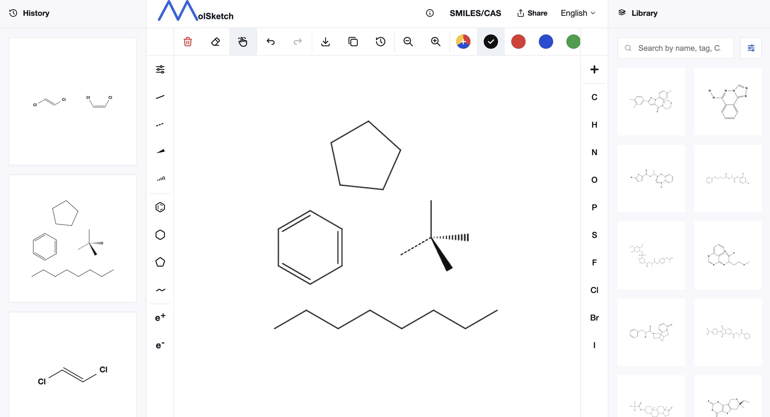 結合の描画