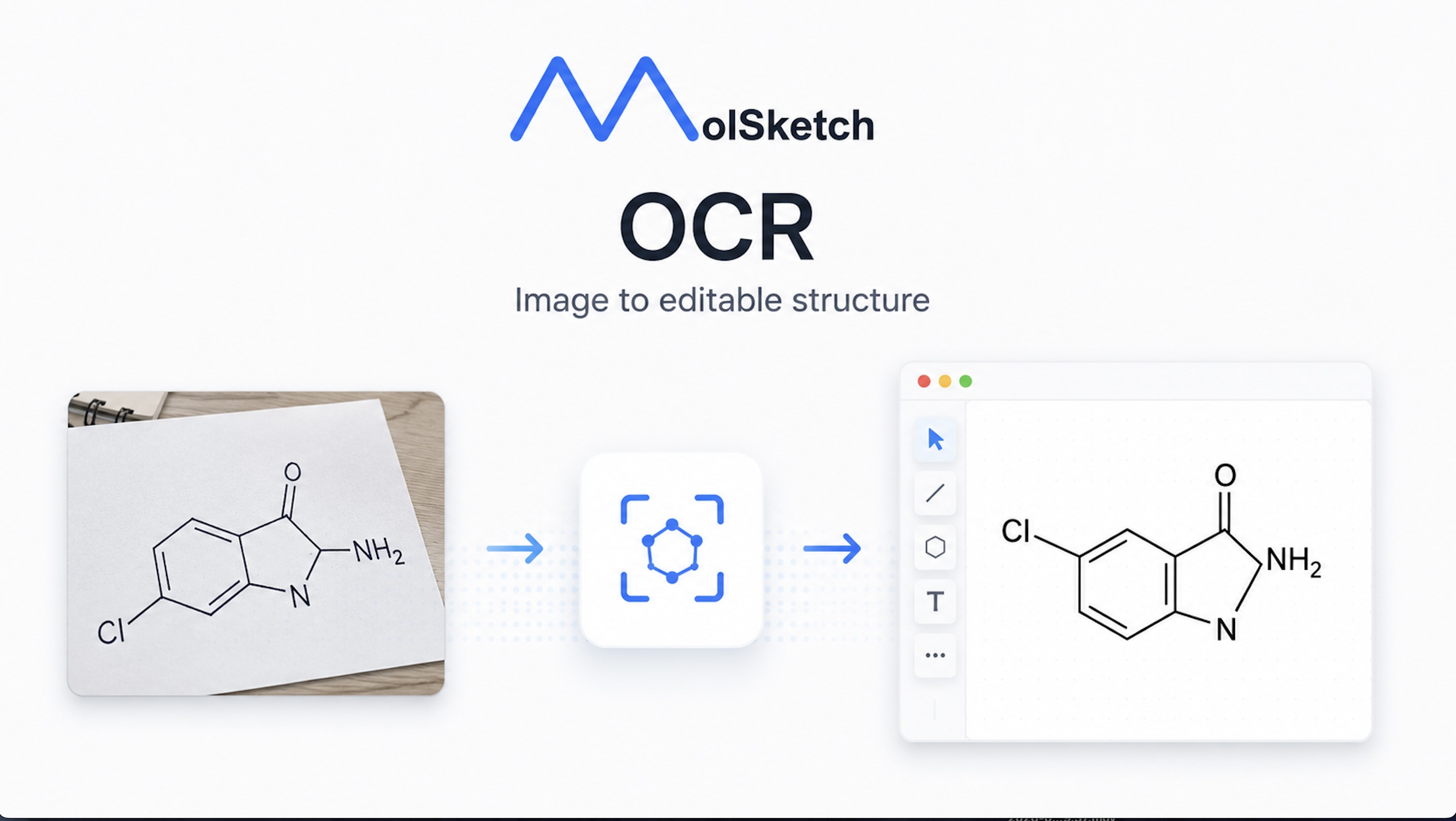 構造式の画像をアップロードするだけで編集可能に——OCR機能を追加しました